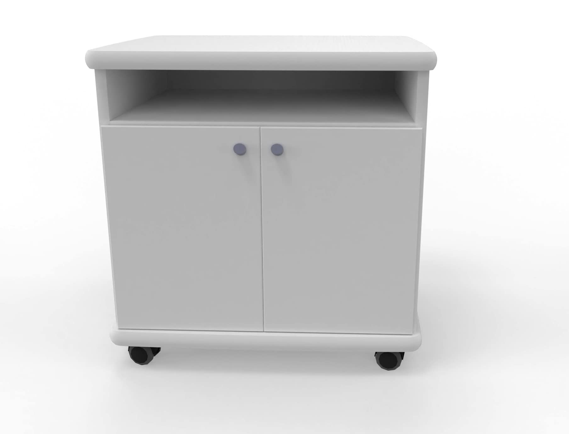 Mesa fotocopiadora e Impresora ber-copian50 Blanco Roto de 60h, 50cm Fondo, 60cm Ancho