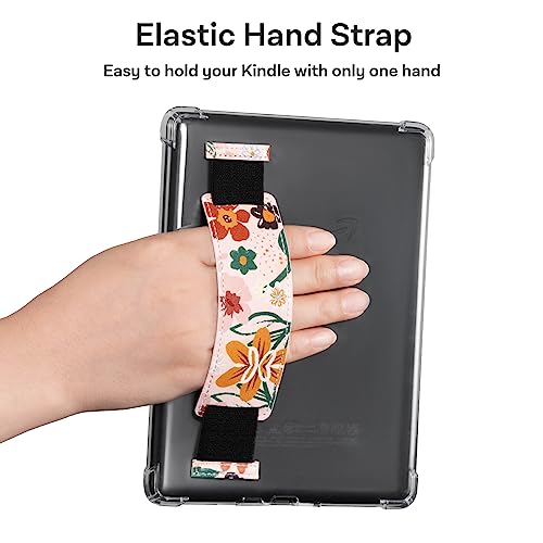 Image of CoBak Clear Case for 6 inch E-Reader 2024 and 2022 (11th Generation) with Elastic Hand Strap - Ultra-Slim Soft TPU Transparent Cover, Lightweight & Durable Protection