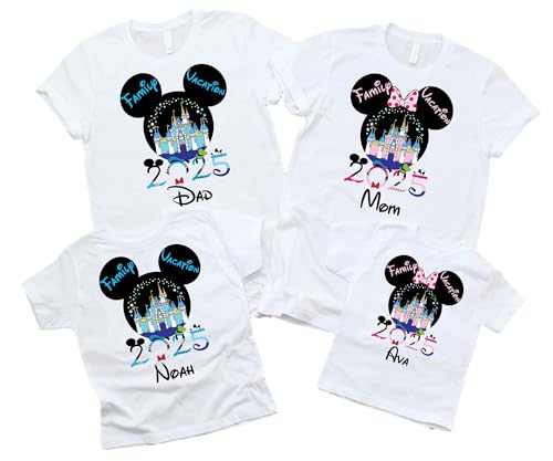 Family Vacation Shirts 2025 Family Matching Shirts Family Trip Essentials Custom Destination Text