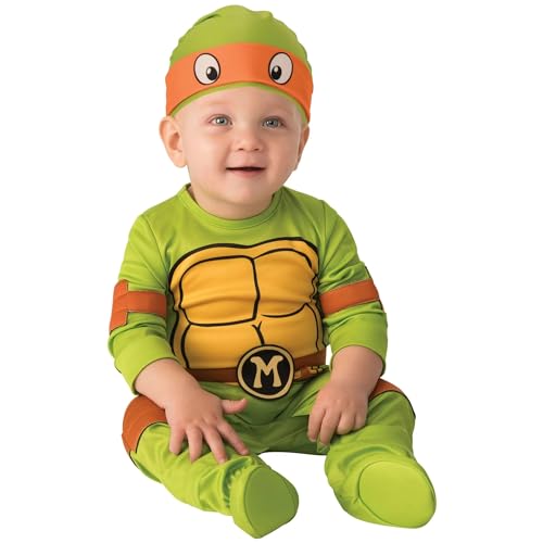 Rubies TMNT - Disfraz de tortuga ninja mutante adolescente para Halloween, disfraz de bebé (6 a 12 meses)