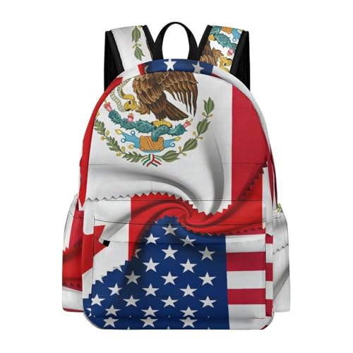 Sac à dos léger avec drapeaux d'Amérique du Nord pour vos randonnées et voyages