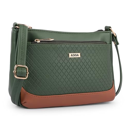 Image of ADISA Women Girls Color Block Cross Body Sling Bag (SL5168)