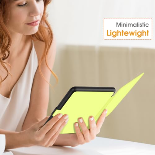 Image of Fintie Slim Case for 7 inch Kindle Paperwhite 12th Gen 2024 & Kindle Colorsoft | Lightweight PU Leather Hard Back Shell Cover, Magnetic Closure, Auto Wake /Sleep, for Kindle Paperwhite 2024, Citrus
