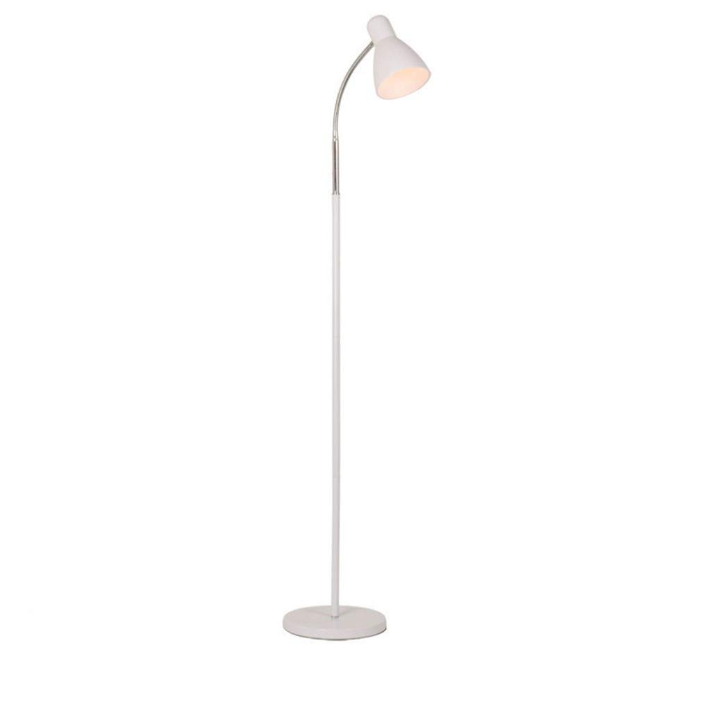 Lámpara de pie LED moderna en color blanco con diseño de protección ocular para iluminación interior