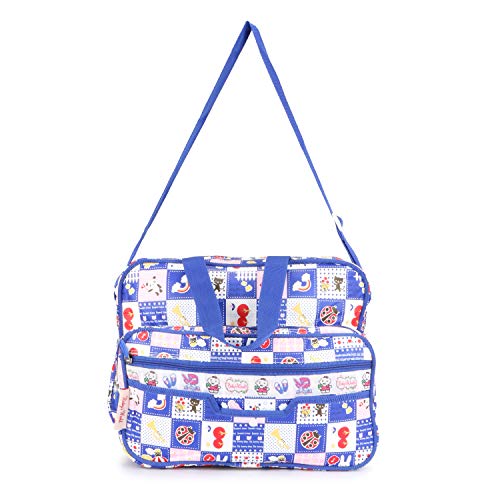 Image of Vanya Handicraft Collection LONGING to Buy Multi-Compartment Baby Bag, Diaper Bag & Mother Bag for All Purpose (Blue)