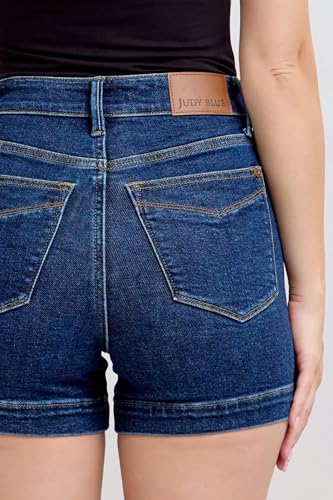 Judy Blue Women's High Waist Tummy Control Classic Denim Shorts3