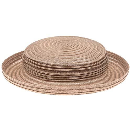 Mayser Belma Falten Strohhut Hanf Boaterhut Packable Handmade Made in EU Damen Sommer beige One Size