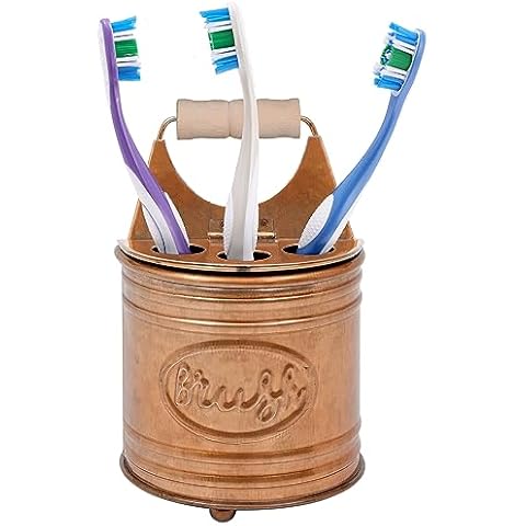 Autumn Alley Rustic Galvanized Toothbrush Holder Cover