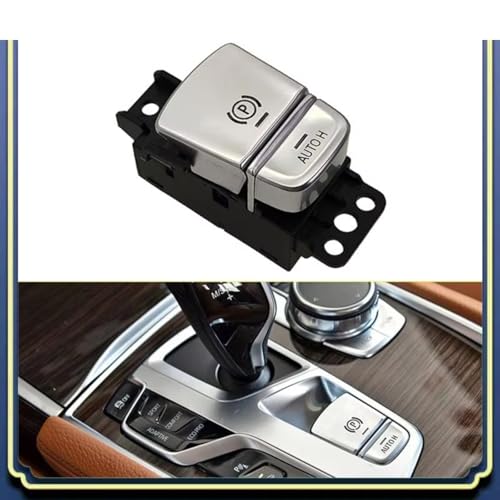 Conjunto botón interruptor de freno de mano con acabado OEM 2016-2022 5