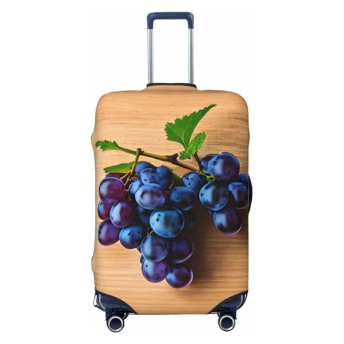 Grape Pattern Print Luggage Suitcase Cover Protector Luggage Washable Covers With Concealed Zipper