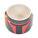 Star Wars for Pets Boba Fett Dog Food or Water Bowl | Ceramic 3D Design Pet Food Bowl in Boba Fett Design | Official for Pets Products & Gifts for Fans, 6 Inch (FF19640)