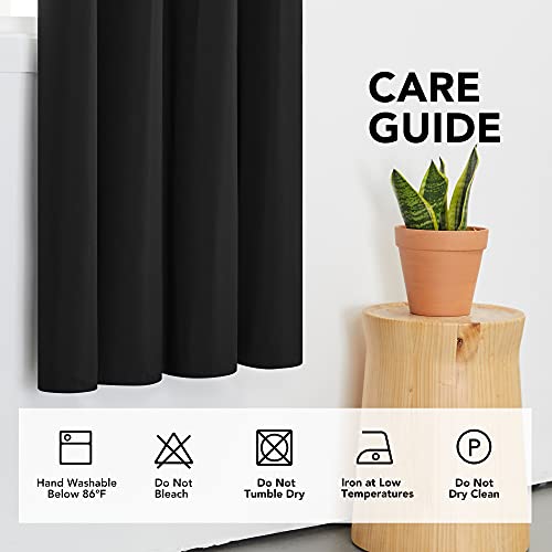 Deconovo Verduisteringsgordijn met Ogen Oxford Thermische Gordijnen Kant en Klaar voor Woonkamer Slaapkamer 2 Stuks… - Afbeelding 5