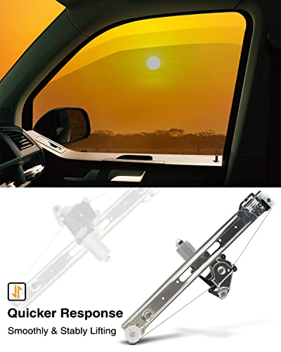 A-Premium Power Window Regulator With Motor Compatible With Bmw E46 323I 325I 325Xi 330I 330Xi 1999-2005 Rear Left Driver Side #TOP1