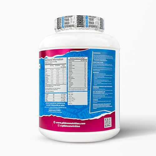 Image of Gibbon Muscle Whey | Pro Series Formula | Nutraceutical with no Amino Spiking | 60 Servings (2Kg, Strawberry Cheesecake)