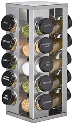 Best Small Kitchen Storage Organizers (2026 Guide) 7 Kamenstein 20 Jar Heritage Revolving Countertop Spice Rack Organi...