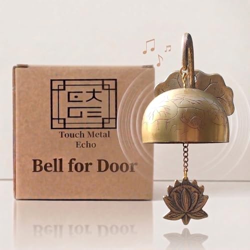Solid Brass Shopkeepers Bell for Door Opening Handmade in Korea Bells for Door & Business Entrance Home Decor Housewarming Gift