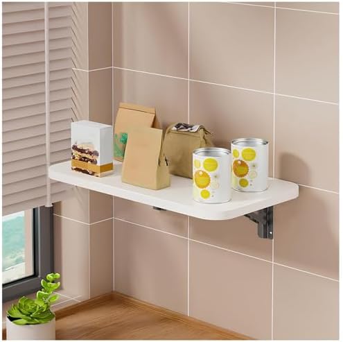 Space Saving Wall Mounted Folding Table Multifunctional Foldable Dining Table for Kitchen & Home Office Compact 40x30cm Desk for JNHWll Spaces