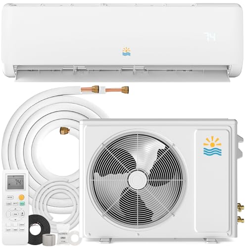 Oylus Mini Split Ac/Heating System - 12000 BTU Ductless Mini Split Air Conditioner with Heat Pump,...