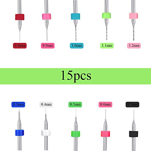 ManLee 37 Pcs Hand Drill Bits Set Include Micro Mini Twist Drill Bits Precision Pin Vise for Wood Jewelry Plastic Craft Carving DIY Drilling Electronic Assembling