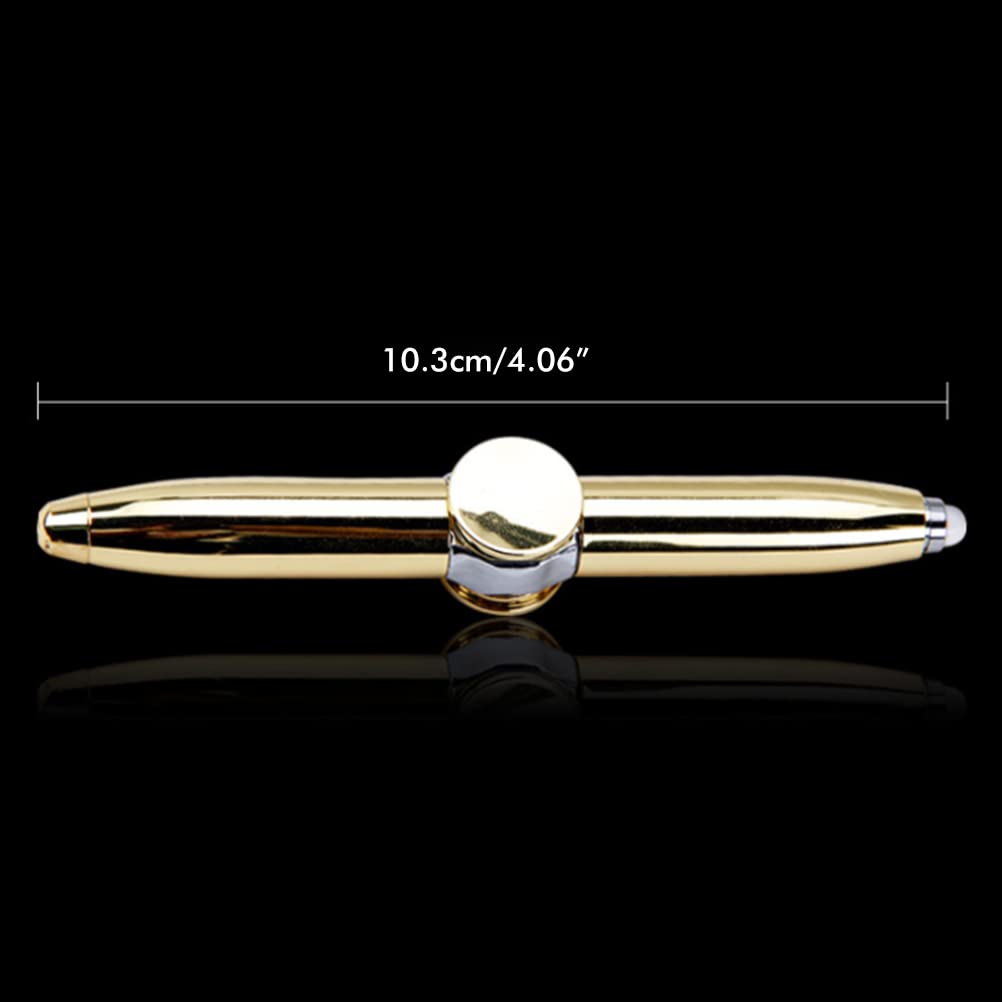 Luminous Decompression Multi-color LED Rolling Finger Rotating Pen Fingertip Gyroscope Metal for People With ADD or ADHD - Image 3