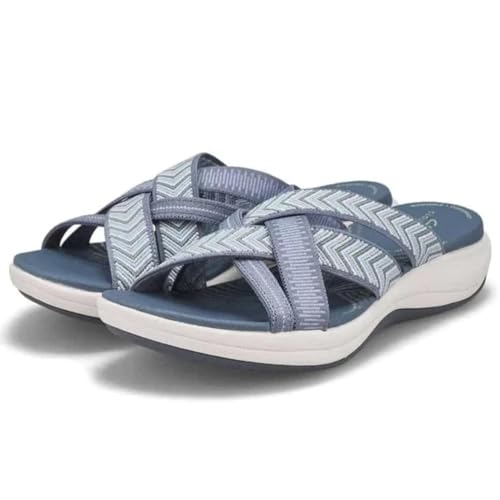 Slippers with Plantar Fasciitis Comfortable Arch Support Sandals Summer Walking Width Slipper Womens Recovery Orthopedic Sandals Casual Breathable Comfy Sandals2