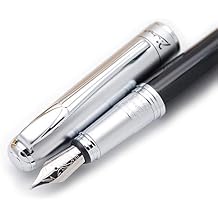 Picasso 906 ATHENS DYNASTY Fountain Pen Original Box Silver, Medium Nib