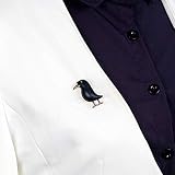 SDGBCXD, Elegancka ozdoba do torebki ze stopu Black Crow Ladies Alloy,Broszki