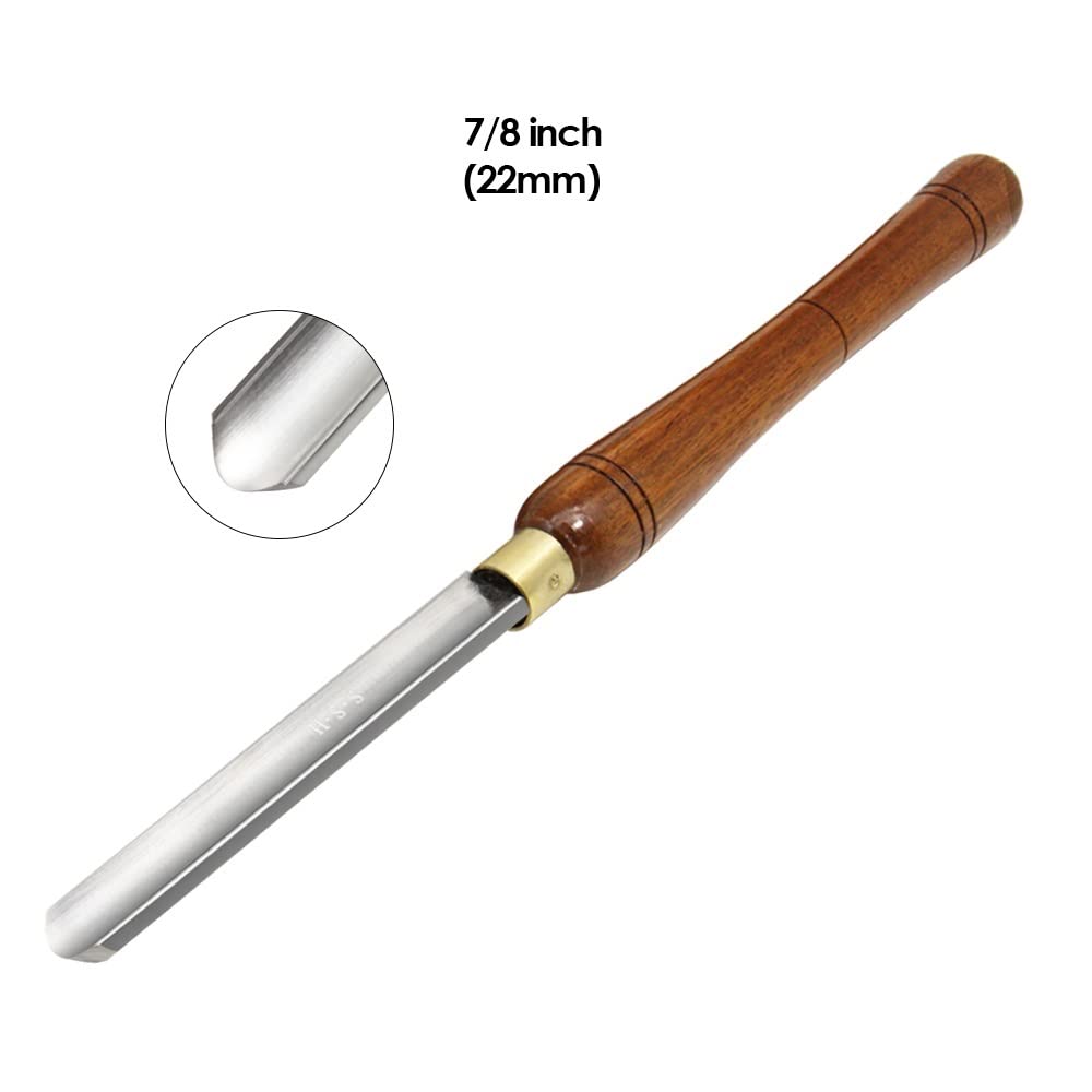 1 szt. Dłuta tokarskie 7 mm/22 mm/25 mm zgrubne żłobienie 420 mm narzędzia do toczenia drewna dłuto do drewna akcesoria do tokarki do drewna (kolor: 22 mm żłobienie zgrubne)