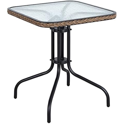 BTEXPERT 28" Square Glass Table Cover