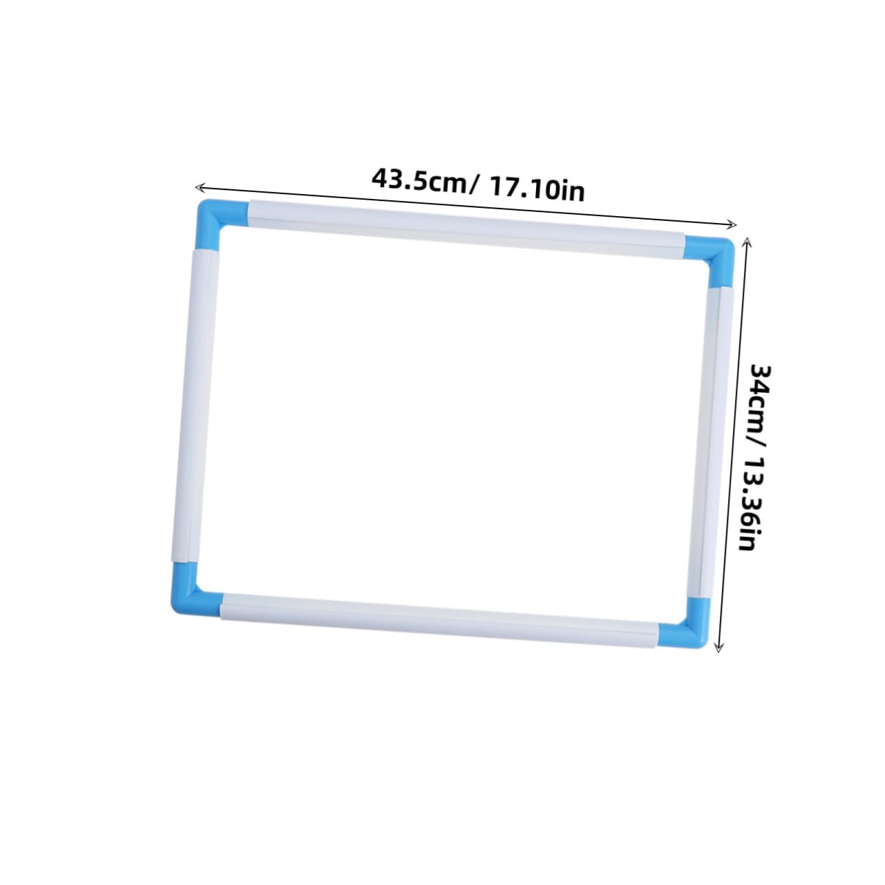 Housoutil Square Clip Embroidery Frame for Cross Stitch and Quilting Easy to Assemble and Store Durable Clamp for and Painting Random Color Design