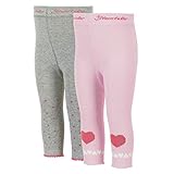 Lieferumfang: 1 Sterntaler Mädchen-Leggins für Kleinkinder, Herz/Tupfen, Größe: 86, Farbe: Hellgrau mel.