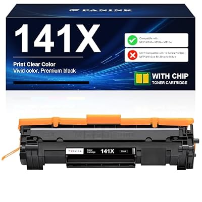 PANINK 141X Toner Cartridge Replacement for HP 141X W1410X 141A W1410A Black Toner Cateridge Compatible with HP M110w MFP M140w M139w Printer (1 Black,with Chip)