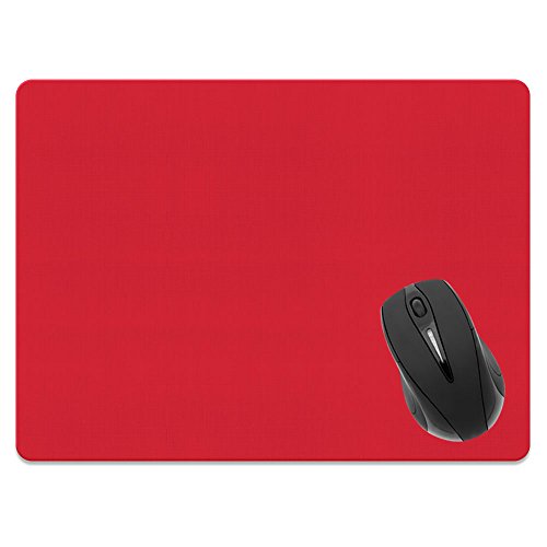 Extra Large (X-Large) Size Non-Slip Rectangle Mousepad, FINCIBO Solid Favorite Red Mouse Pad for Home, Office and Gaming Desk