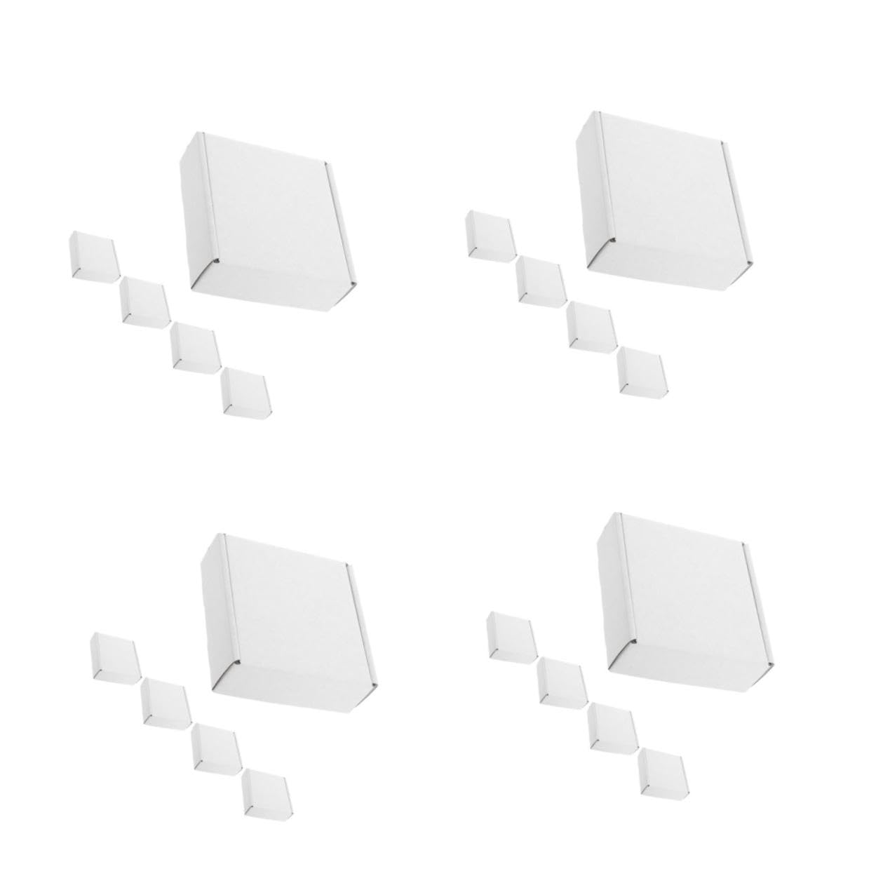 20 Pezzi Scatole Bianche Cartone Ultra Resistente Scatole Spedizione Facili Montare per Piccole Imprese per Spedizione e Trasloco