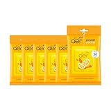 Godrej Ezee Aer Power Pocket Bright Tangy Delight Bathroom Fragrance 10 g, 6-Pack, Yellow