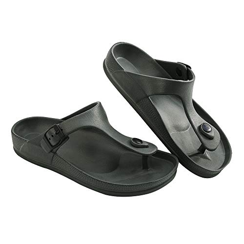 LUFFYMOMO Comfort Footbed Eva Flip fiop Thong Sandals for Womens(8 M US Army Green)