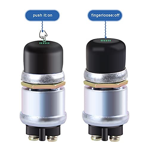 Big-Autoparts 12V WEATHERPROOF PUSH START BUTTON Engine Start Push Button Momentary Start Switch 12V Weatherproof Push Button Start Switch thumb #4