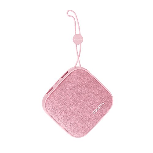 ROMOSS 10,000mAh Power Bank,2.1A Dual USB Fabric Portable Charger with Hanging Ring Compatible for iPhone X, Galaxy S9 and More…