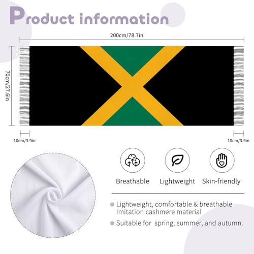 Shawl Scarf Wrap Stole Throw Women Head Wrap Tassels Scarf,Stylish Patriotic Pattern Long Wrap Stole Throw Wrap-122