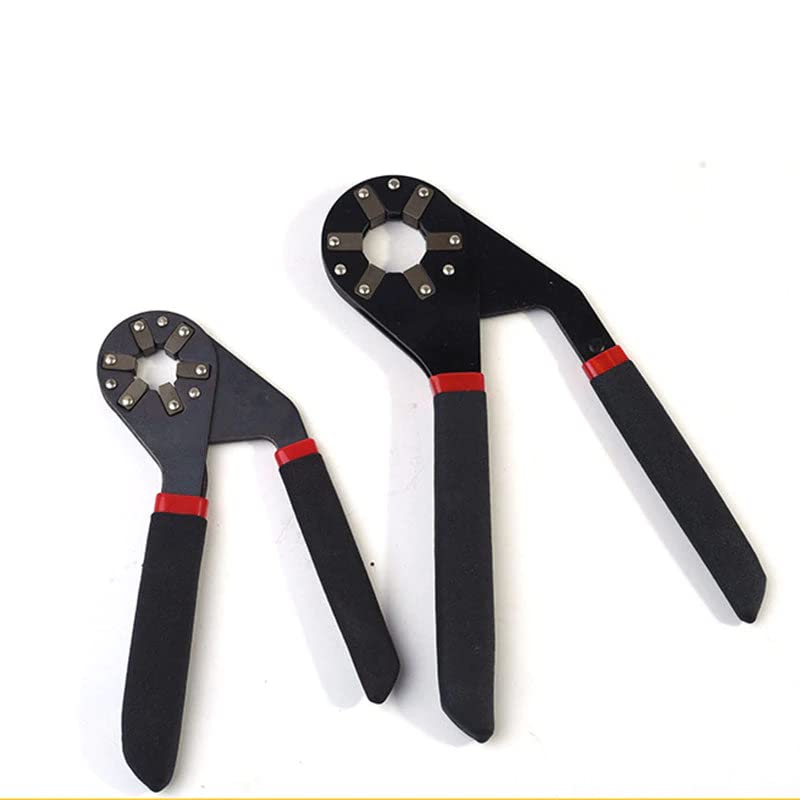 6/8 Inch Bionic Adjustable Round Head Wrench by Logger Head Tools 14 Wrenches in 1 Grabs Bolt On All 6 Sides Patented Design Multiplies Gripping Force (6 Inch, 8 Inch)