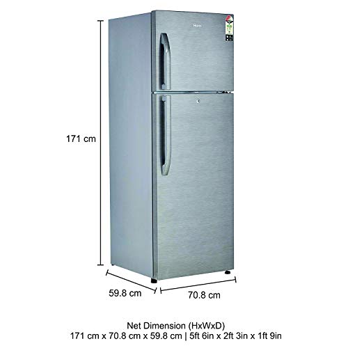 Image of Haier HVC 305 GT5, 5 Star, Touch LED Visi Cooler Glass Door, Adjustable Shelves, Single Door Commercial Refrigerator (285 L, White)