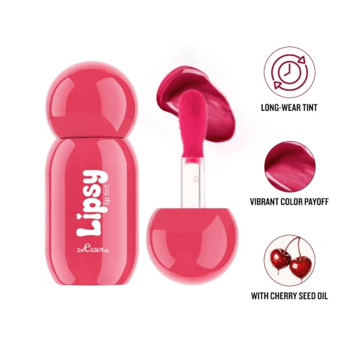 Image of Daily Life Forever52 Lipsy Lip Tint | Hydrating Glossy Lip Colour with Cherry Seed Oil, Meadowfoam Oil & Hyaluronic Acid | Buildable Pigment, Non-Sticky, Long-Lasting Lip Stain, Cherry Crush -01
