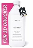 JUNALI Isopropanol IPA 99,9% Reinheit – Reinigungsmittel für 3D Drucker, Druckbett, Bauplatte & 3D Modelle – entfernt Harzreste, Fett, Filamentreste & Schmutz – rückstandsfreie Verdunstung