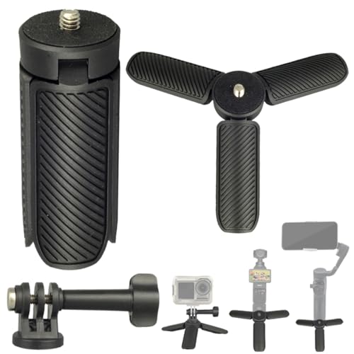 Image of Mini Tripod for DJI OSMO Pocket 3, Portable Handheld Tripod Handle Grip Self Stick Desk Tabletop Stand Mount with 1 /4 inch Screw for DJI OSMO NANO Action 6 5 Pro 4 /Gopro13 12 /Insta360 X5 X4 Ace Pro /AKASO