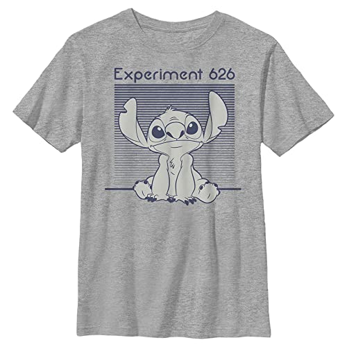 Disney Lilo Stitch Experiment 262 Monochromatic Navy Boy's Heather Crew Tee