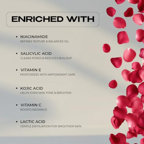 Image of Rose & Rabbit Creamy Face Wash | Anti Acne | Oil Control | Anti-Ageing | 100% Alcohol, Paraben & Sulfate Free | No Dryness or Stretchiness | For Dark Spots | For Men & Women Both | 100gm (Pack of 2)
