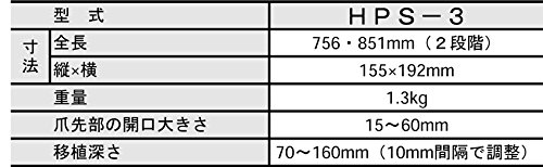 みのる産業 ハンドプランター HPS-3 圃場用
