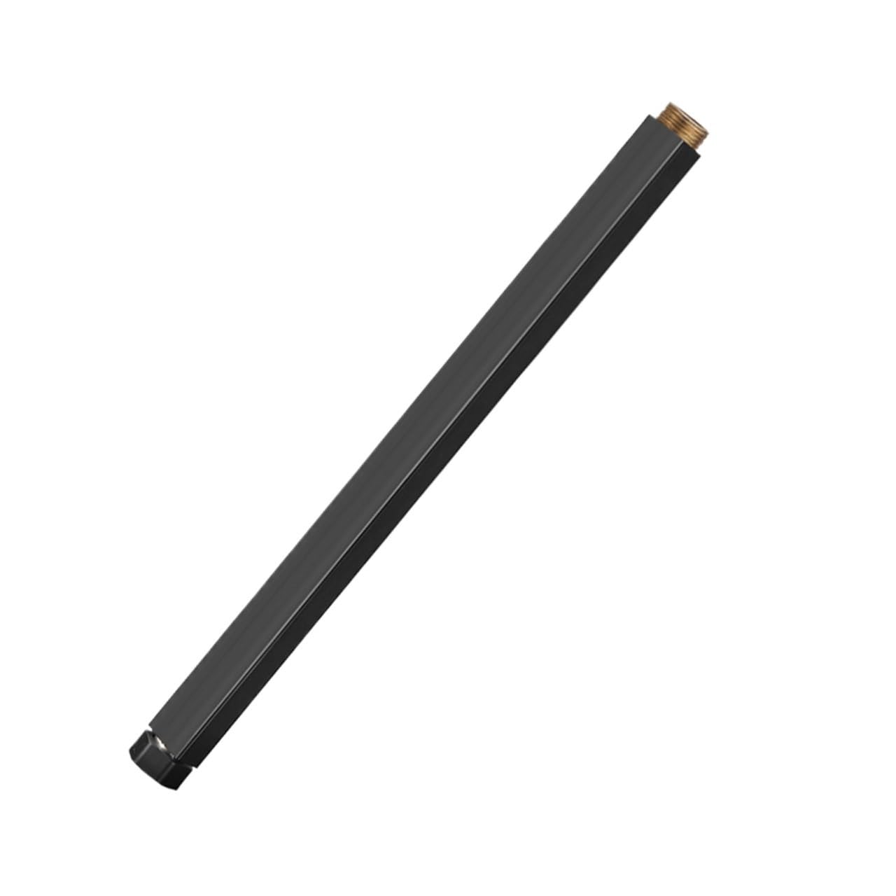 ZYCHSJXA Stainless Square Extension Tube-Universal Interface Extend Tubes for Shower Faucet 30cm Extra Tube 25mm(Black)