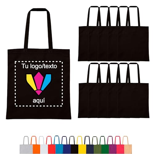Regalix Shop - Tote bag personalizada - 5 ó 10 und 14 colores