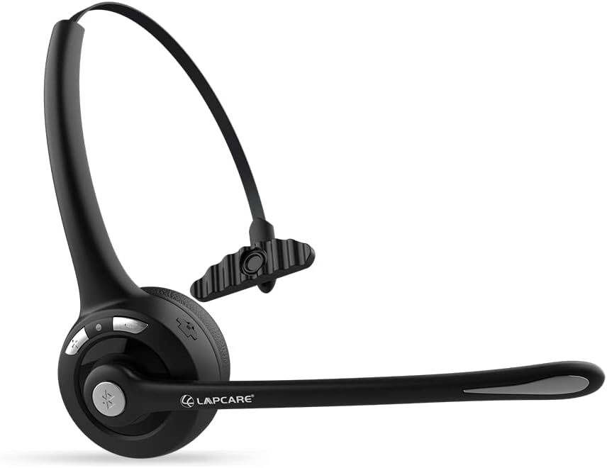 LAPCARE LBTH-M6S On Ear CVC 6.0 Superior Noise Cancelling BT Wireless Headset with Upto 16 Hrs Music/10Hrs Voice Call time, 200 Hours Standby time Fully Charged in just 2 Hours,Dual Point Pairing